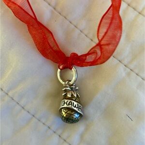 Brighton Hawaii pineapple state charm in gold & green tones